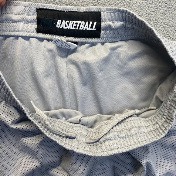 Nike Money White Gray ‎ 2010 Lined Mesh Men's Small Shorts 362664 070,Basketball - Picture 7 of 12